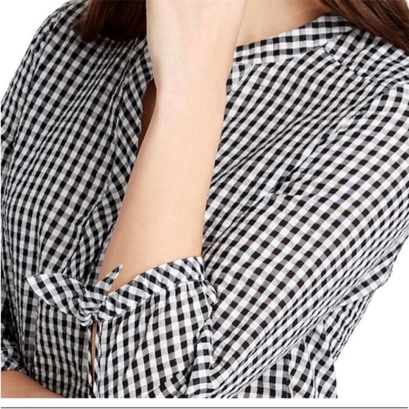 Vineyard Vines Gingham Seersucker Savannah Popover Top - Picture 8 of 8